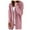 Pink, variant on DuoJiaJ Women's Solid Color Hooded Open Stitch Batwing Sleeve Sweater Cardigan Coat Cardigan Sweater Khaki