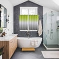 thumbnail image 3 of Green Gray Ombre Kitchen Curtains 72 Inch Length, Modern Gradient Abstract Art Grommet Top Bedroom Living Room Curtains, Light Filtering Cafe Curtain Drapes 2 Panels Set 104''x72'', 3 of 9