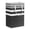 A#1213🎖️, variant on Fabric Storage Bag Large Foldable Basket | Striped Laundry Hamper with Handles, Cotton Quilt Organizer 40x30x60cm | Space-Saving Clothes Bin for Closet, Bedding, Moving, Dorms