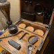 thumbnail image 4 of Bamboo storage box with removable tray Removable divider Storage box with lock, 4 of 5