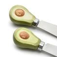 thumbnail image 2 of Cook with Color Stainless Steel Cheese Spreader Knife with Figural Fruit Ceramic Handle, Avocado, 2 of 5