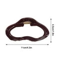thumbnail image 6 of Solid Color Crossing Teeth Spring Design Hair Claw Vintage Irregular Clouds Shape Hair Clip Hair Accessories, 6 of 8