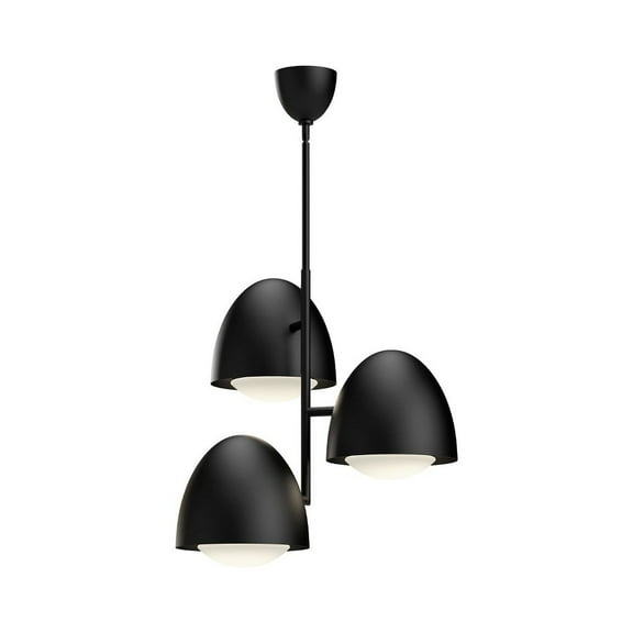 CH529024MBOP-Alora Lighting-Kenji - 1 Light Chandelier-23.5 Inches Tall and 23.88 Inches Wide-Matte Black Finish