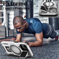 thumbnail image 5 of KOMI for iPhone 16 MagSafe Case with Adjustable Metal Camera Lens Cover Stand with 1 Screen Protector,[Military-Grade Protection] Rugged Heavy Duty Magnetic Case for iPhone 16 6.1" Grey, 5 of 5