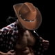 thumbnail image 4 of Sombrero de vaquero occidental, sombrero Fedora, sombreros con cordón, sombrero de copa de jazz, sombrero para el sol para Café, 4 of 9