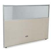 Vinyl Panel with Polycarbonate, Beige with Gray Frame