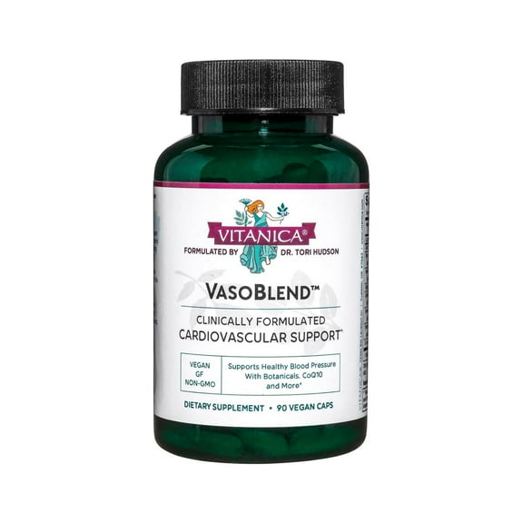 Vitanica VasoBlend, Cardiovascular Support, Vegan, 90 Capsules