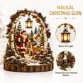thumbnail image 6 of Santa Reindeer Winter Table Centerpiece Birch Arch Desktop Figurine Lighted Hanging Lantern Pinecone Berry Christmas Decor, 6 of 8