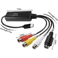 thumbnail image 2 of Convertidor RCA AV a USB C, adaptador de tarjeta de captura de video, 1 canal AV, NTSC, PAL, video S-Video/compuesto s202412242289, 2 of 5