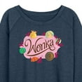 thumbnail image 3 of Wonka - Original Candy Logo - Women's Lightweight French Terry Long Sleeve Shirt, 3 of 5