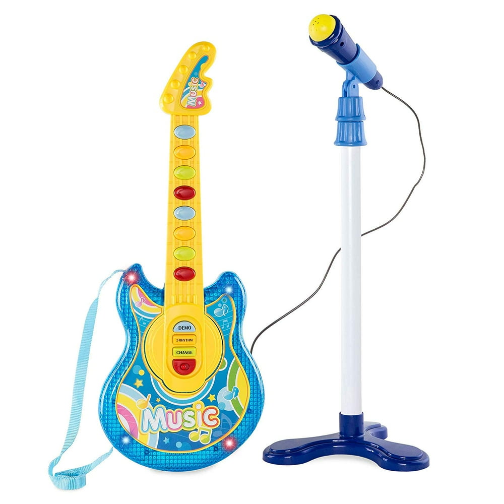Little Rock Star 19 Inch Flash Guitar Musical Guitar & Microphone Play