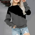 thumbnail image 2 of Elainilye Fashion Toddler Clothes Girls Crewneck Oversized Sweatshirt Kids Long Sleeve Pullover Tops Sizes 1-12Y,Gray, 2 of 5