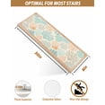 thumbnail image 4 of Stair Treads for Wooden Steps,Coastal Turquoise Peel and Stick Stair Treads with Adhesive,Ocean Coral Starfish Shell Modern Sea Non Slip Indoor Stairs Runner Rugs Mats for Elders Dogs 8"x30" 10PCS, 4 of 7