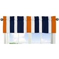 thumbnail image 1 of Sweet Jojo Designs Navy Blue, Orange and White Window Treatment Valance for Stripes Bedding Collection, 1 of 4