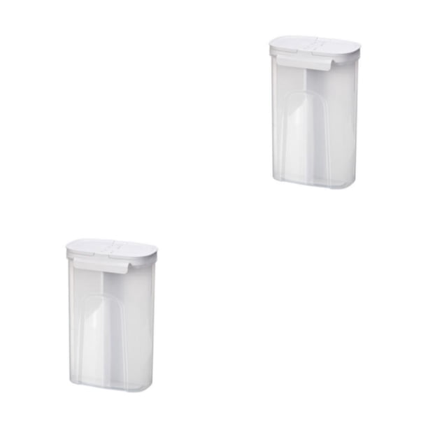 Separación ajustable de recuperación Bearachild contenedor de almacenamiento de cereales Blanco elegante 2Conjunto