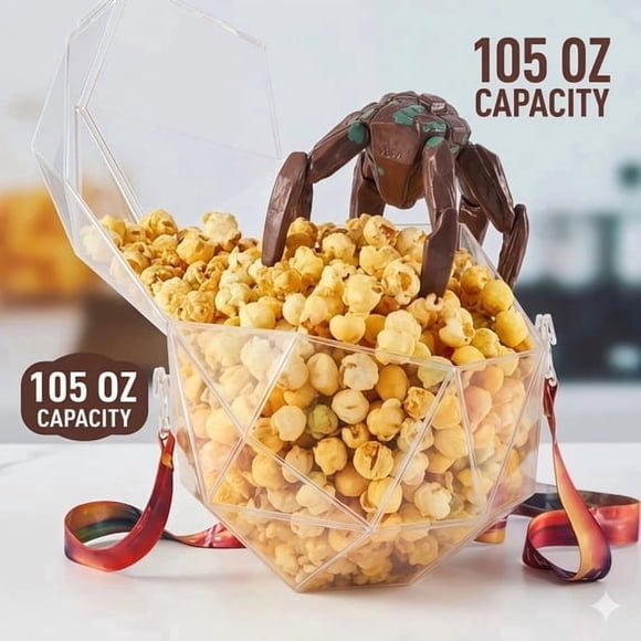 Rockyhabitat Popcorn Bucket 10 inches Large Project Hail Mary Popcorn Bucket Project Hail Mary Popcorn Boxes Candy Containers for Birthday Party Favor Movie Night Supplies Graduation Gift