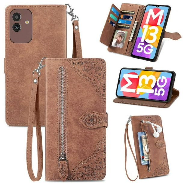 Funda billetera anti-golpes para GANGXUN Samsung M13 5G , ideal para día a día y trabajo