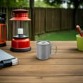 thumbnail image 4 of PTOOTP Portable Stainless Steel Folding Travel Mug with Spillproof Lid for Home, Office, and Outdoor Use, 4 of 8