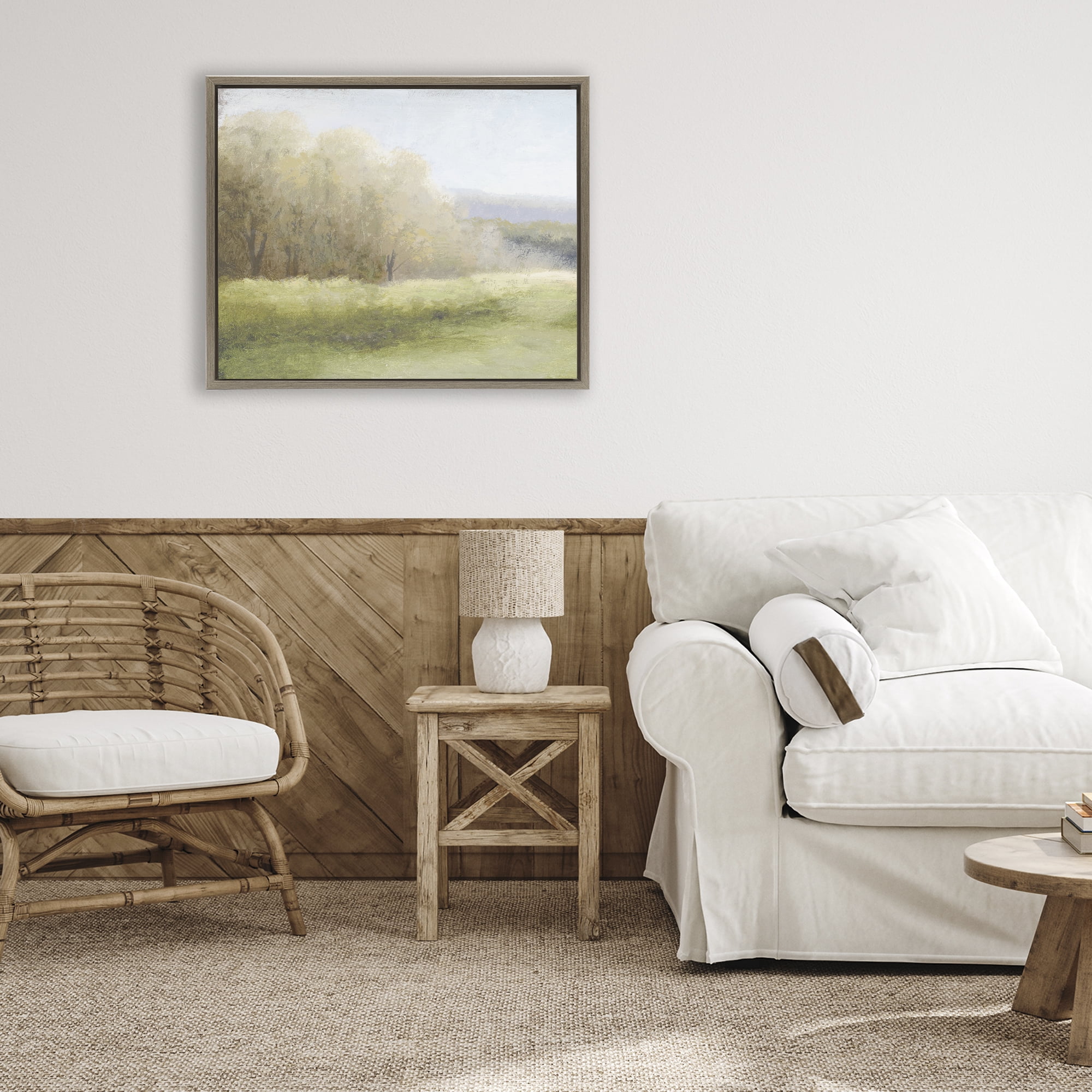Stupell Industries Within a Familiar Place Landscape Brown Framed Floater Canvas Wall Art, design by Michael Marcon