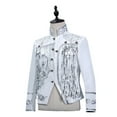 thumbnail image 5 of Mens Lightweight Blazer Qiggri Men's Sequin Performance Ceremonial Dress Party Suit Single Breasted Suit Jacket, 5 of 6