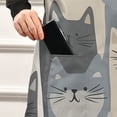 thumbnail image 5 of Yayeee Chief Kitchen Apron with Pockets for Cooking Water Resistant Unisex Adjustable Neck Strap, Blue Cute Cats, 5 of 7