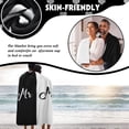thumbnail image 4 of AISENIN Mr and Mrs Black and White Stitching Blanket Honeymoon Just Married Blanket Bride and Groom Gift Wedding Blanket for Couples Summer Air Conditioning Room Christmas Valentine's Day Gift, 4 of 5