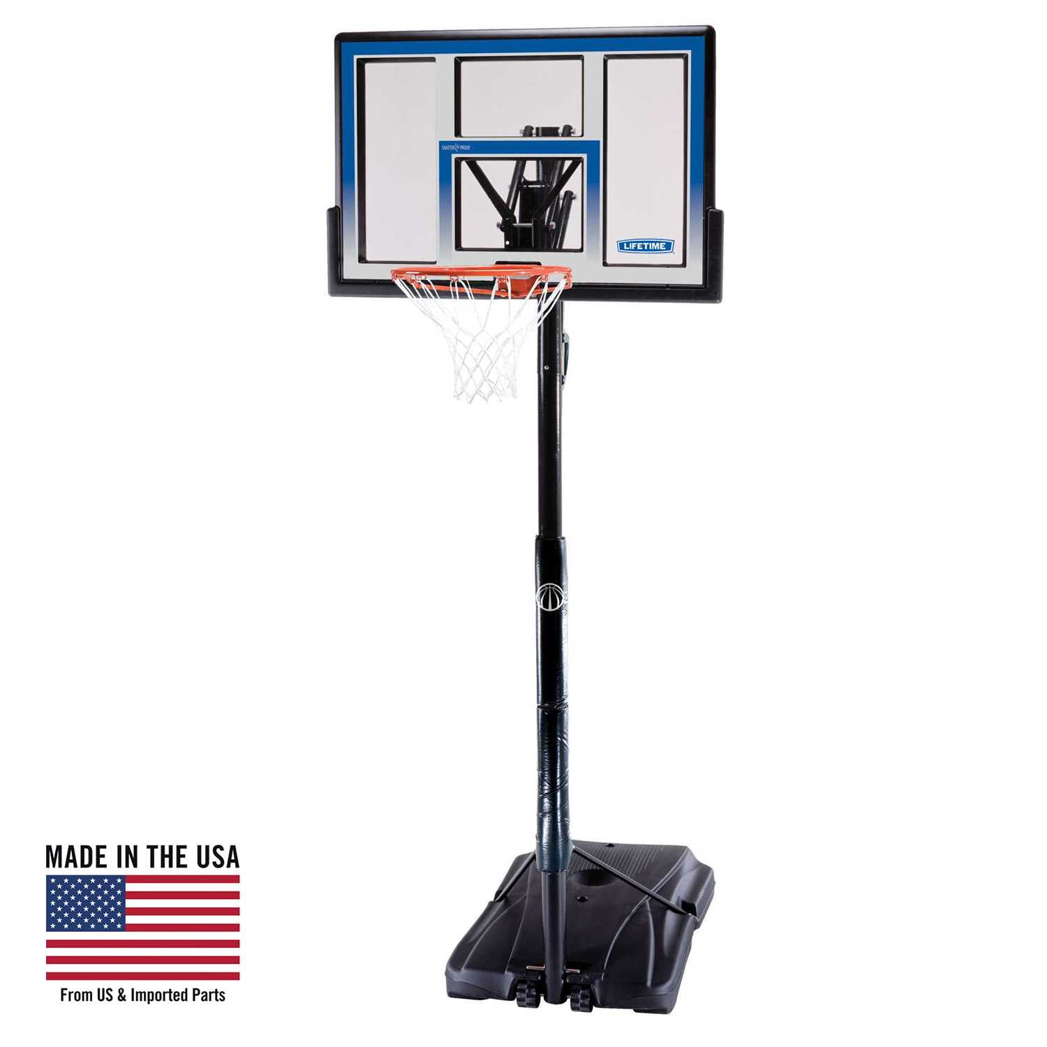 Lifetime 48" Shatterproof Portable One Hand Height Adjustable