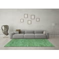 thumbnail image 3 of Ahgly Company Indoor Rectangle Abstract Turquoise Blue Modern Area Rugs, 3' x 5', 3 of 4