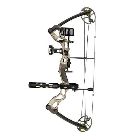SAS 70 Lbs 30 Compound Bow Travel Package with Arrows Hard Case Loaded