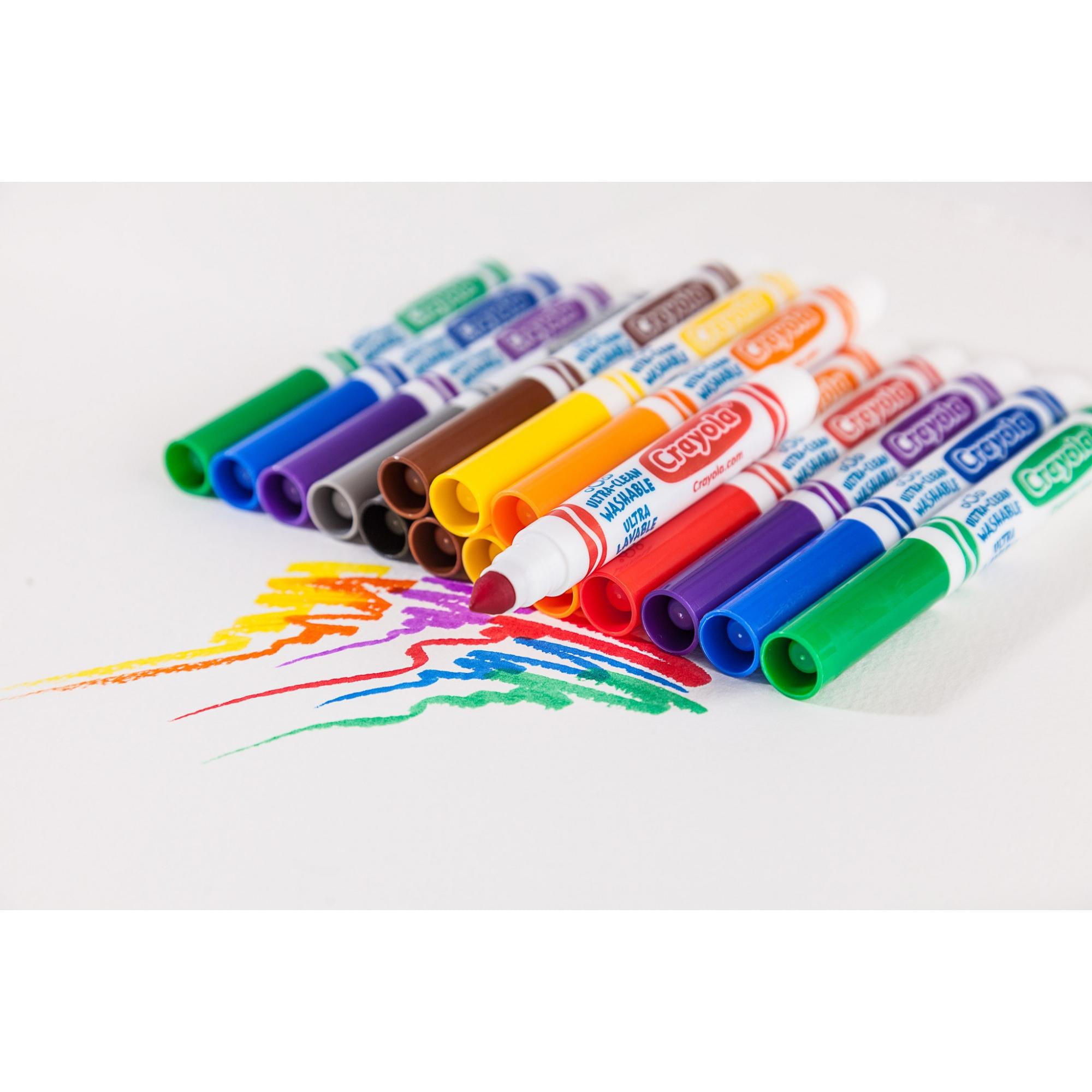 Crayola Super Tips 10-color Washable Markers - Assorted - 10 / Set - Thomas  Business Center Inc