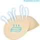 thumbnail image 3 of pares de almohadillas para sujetador, almohadillas para sujetador deportivo, extraíbles, utilizadas para trajes de baño y bikinis, 3 of 5