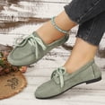 thumbnail image 4 of Willtoo Womens Lace‑Up Loafers British Style Lightweight Flat Casual Shoes Soft Non‑Slip Slip‑On Walking Shoes for Daily Office Wear, 4 of 5