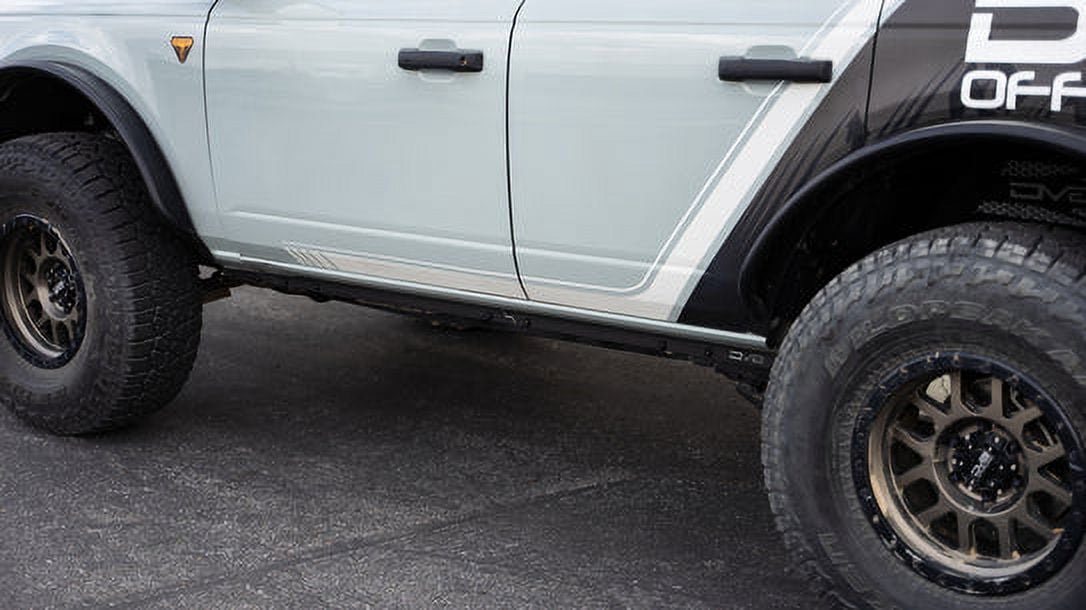 Pinch Weld Covers for 2021-2024 Ford Bronco 4-Door | Covers Up Unsightly Pinch Weld | Bolt-On Installation | Micro-Texture Black Powder Coat | DV8 Offroad