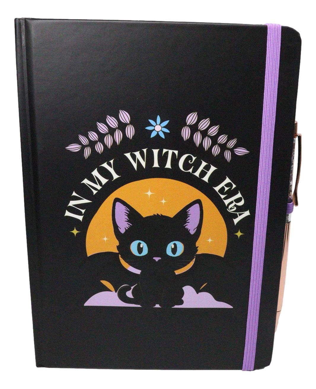 In My Witch Era Black Cat Mystical Spell Notebook Journal Lined Page A5 200 Pgs