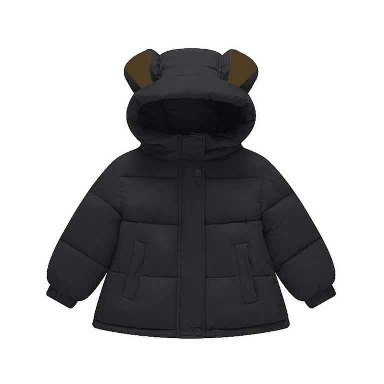 Chbgutlmr Unisex Baby Clothes Kids Winter Coats Tops Bear Hooded