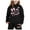 Black, variant on WOYY Toddler Girls Outfits Bow Print Hoodie Sweatpants Sweatsuit, Sizes 2-3T