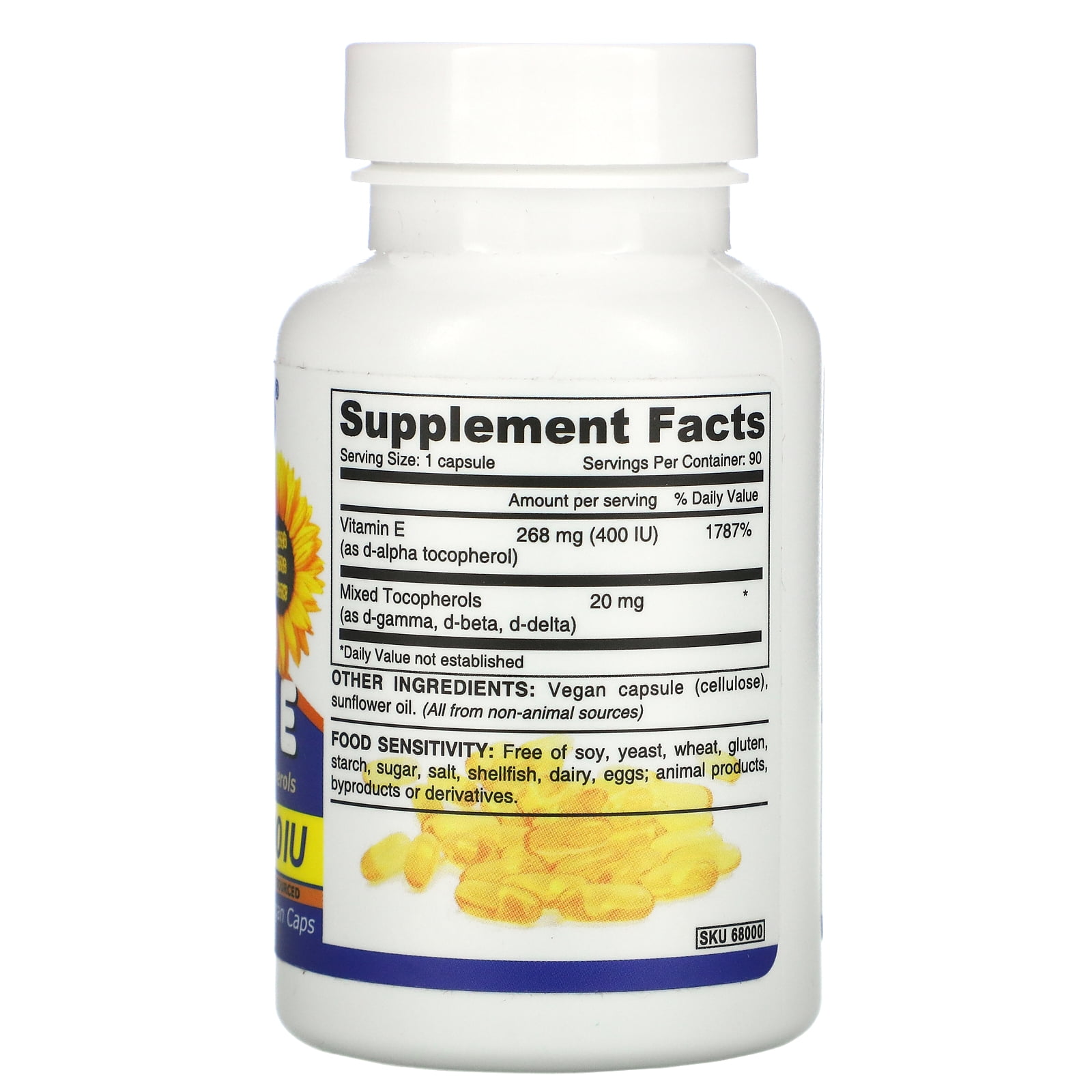 tocopherols in food vegan