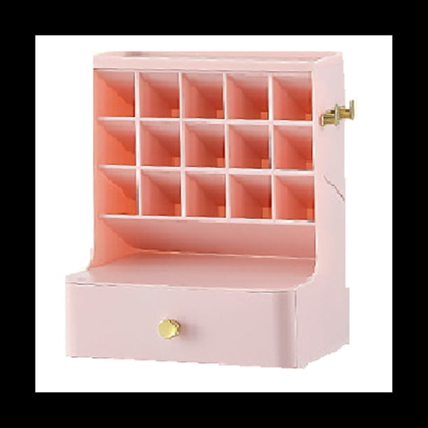 Organizador de CosméTicos de Escritorio de , Caja de CosméTicos de Gran Capacidad para BañO, JoyeríA para Mujer, CajóN de LáPiz Labial, Estuche de Maquillaje A