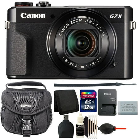 Canon G7X Mark II PowerShot 20.1MP Digital Camera Black with 32GB Accessory (Canon G1x Best Price)