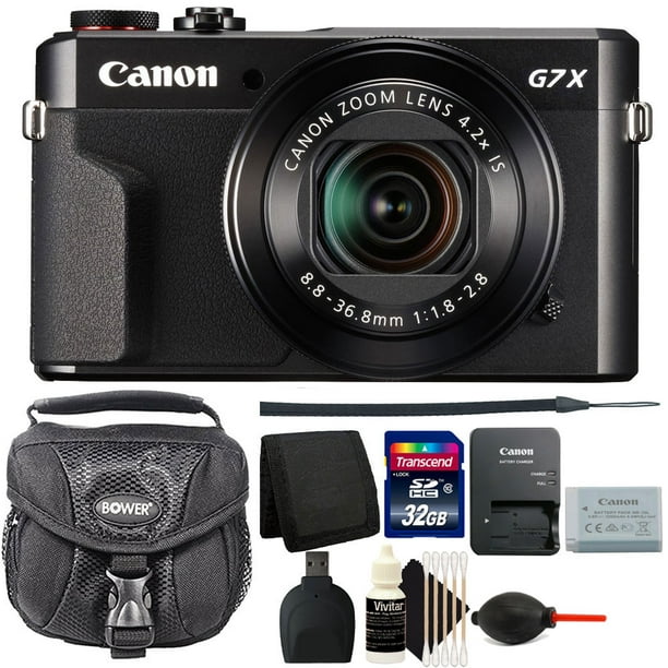 Canon G7x Mark Ii Powershot 20 1mp Digital Camera Black With 32gb Accessory Kit Walmart Com Walmart Com
