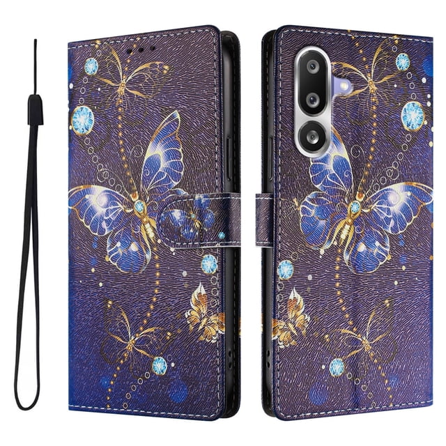 FOXDOCK Funda Tipo Cartera para Samsung Galaxy M36 con Soporte y Correa – Diseño de Patrones Lindos