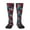 2 Black-2, variant on Geometric Elements Thigh High Socks Extra Long Stretchy Sock Women Over Knee High Opaque Stocking Daily Wear