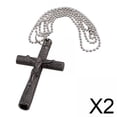 thumbnail image 1 of 2x Collar De Llave De Afinación De Tambor, Llave De Afinación De Tambor, Llave De Tambor Cruzado Con Collar De Cadena Negro, 1 of 6