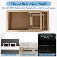 thumbnail image 4 of Dog Ramp for Bed Foldable Non-Slip Dog Ramp Adjustable Height Small Pet Stair Ramp for Car, 4 of 7