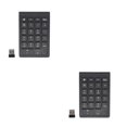 thumbnail image 1 of Seitruly Teclado negro 22 teclas MIni Numpad Teclado numérico Bluetooth Compatible con sistema Windows Android Nuevo negro 2.4G 2piezas, 1 of 5