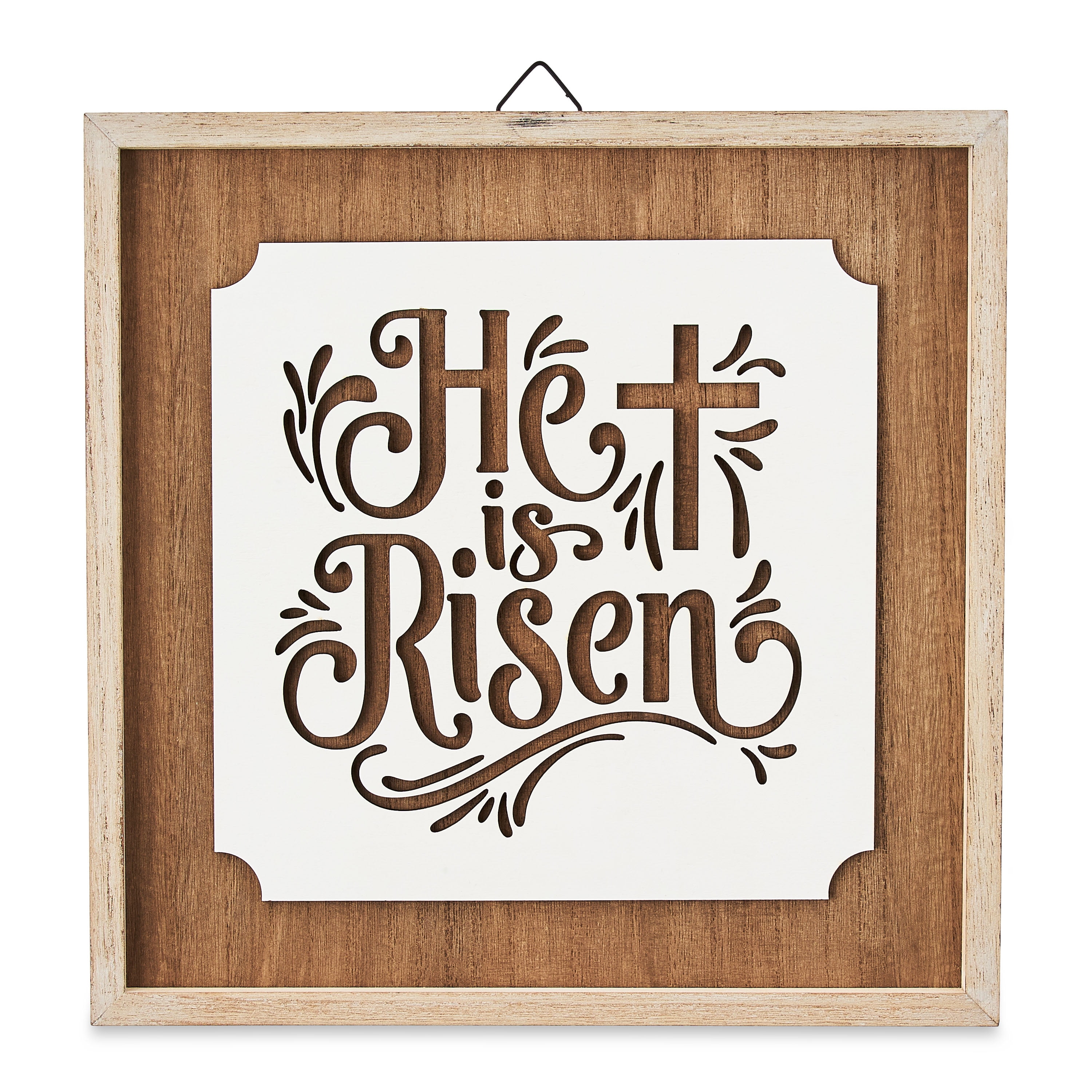 Way To Celebrate Easter He is Risen Wall Sign, 12.5"