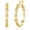 Gold-40mm, variant on VEEDOFA Twisted Hoop Earrings for Women 14K Gold Plated 925 Sterling Silver - Cubic Zirconia CZ Chunky Hoops with Spring Clasp, Hypoallergenic Large Hoops, Gift Box