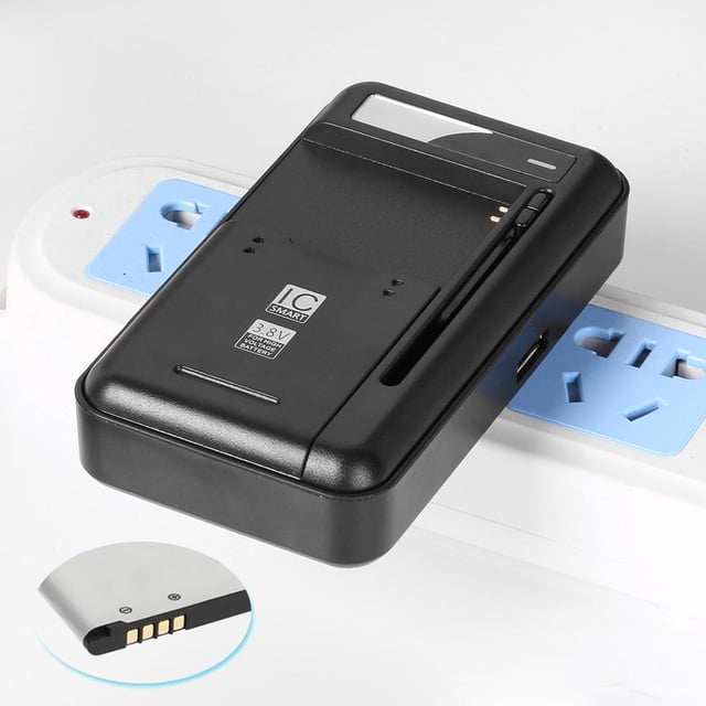 2 en 1 Cargador de batería universal para teléfono celular USB para teléfono Android Enchufe de EE. UU.