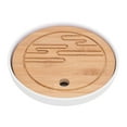thumbnail image 2 of BANDEJA DE TÉ REDONDA, BANDEJA DE TÉ DE MADERA PORTÁTIL FÁCIL DE LIMPIAR PARA LA OFICINA, 2 of 7
