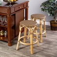thumbnail image 3 of Butler Tobias Brown Rattan Counter Stool, 3 of 7